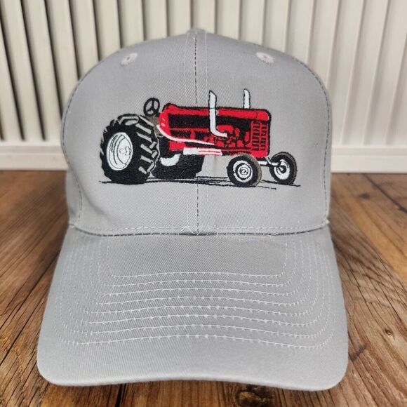 OTTO 2006  Truck & Tractor Pulls International Strapback Hat Cap Gray Farmer - Picture 2 of 10